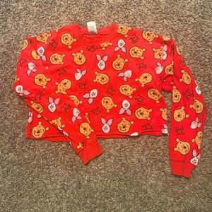 Disney Winnie the Pooh Crop Top Sweater